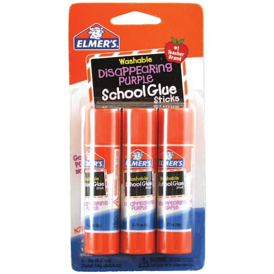 24 Packs: 3 ct. (72 total) Elmer&#x27;s&#xAE; Washable School Glue Sticks